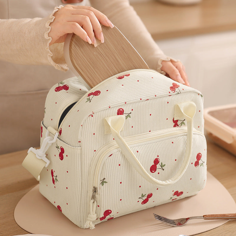 Isolierte Lunch-Tasche mit stylischem Zebra-Print Brehn