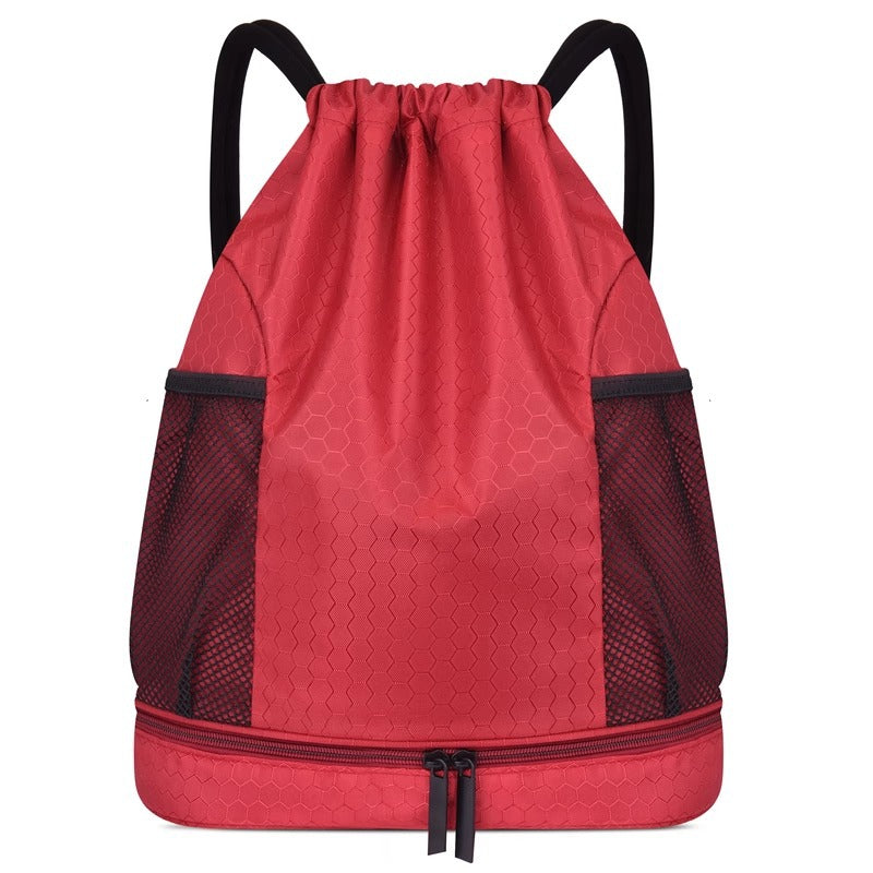 Leichter Hexagonmuster Kordelzug Rucksack Brehn