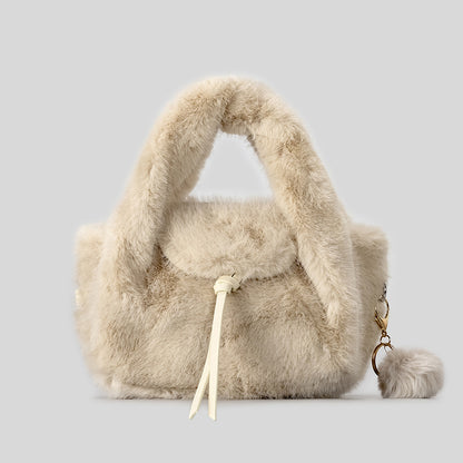 Luxuriöse Kunstpelz-Handtasche