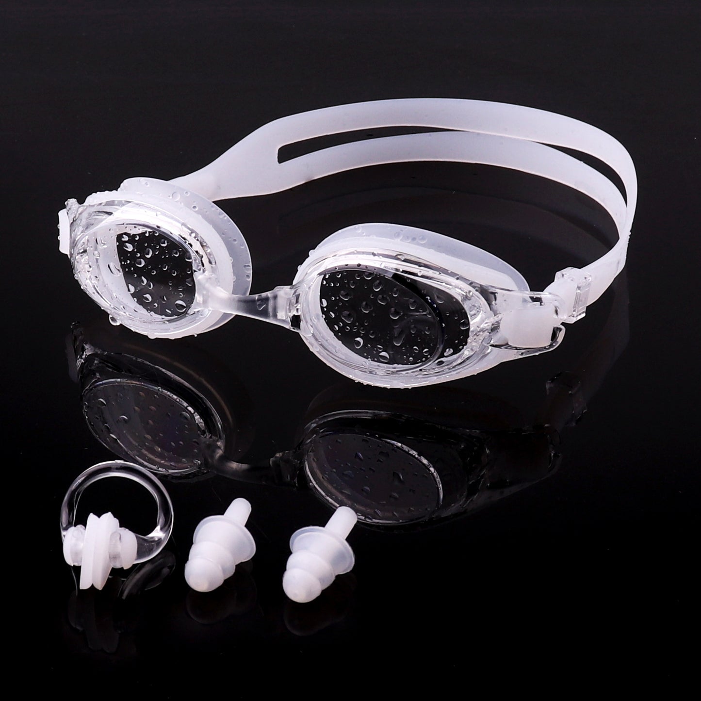 Schwimmbrille mit Integriertem Ohrenschutz und Anti-Beschlag Brehn