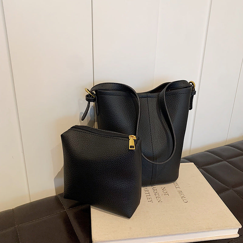 Minimalistische Leder Umhängetasche