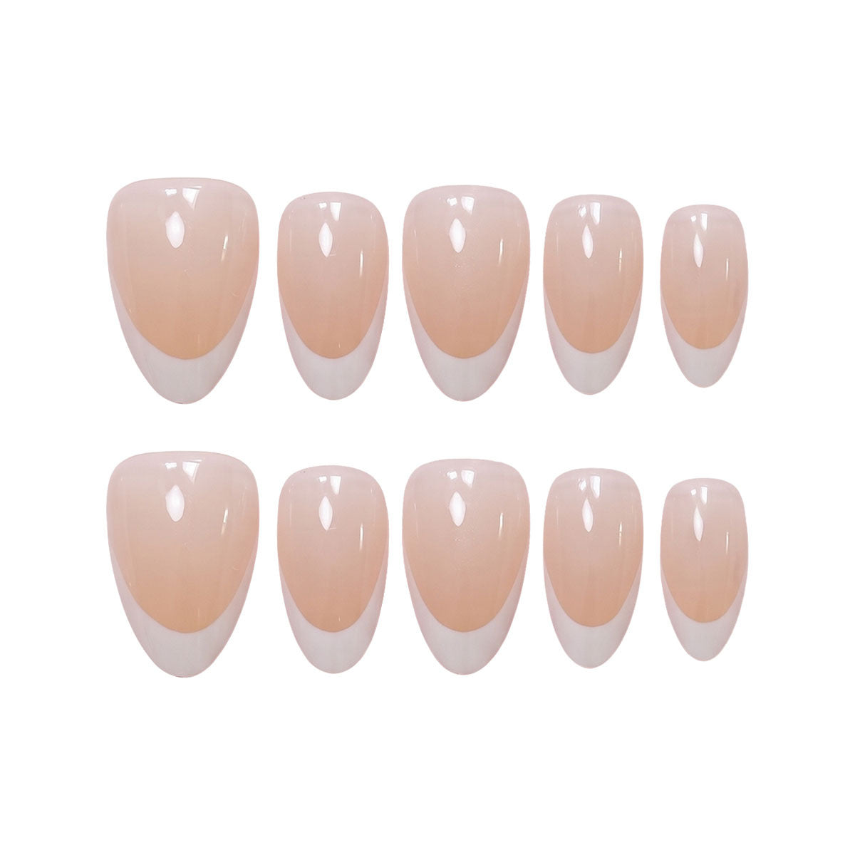 Premium French Tip Press-On Nägel