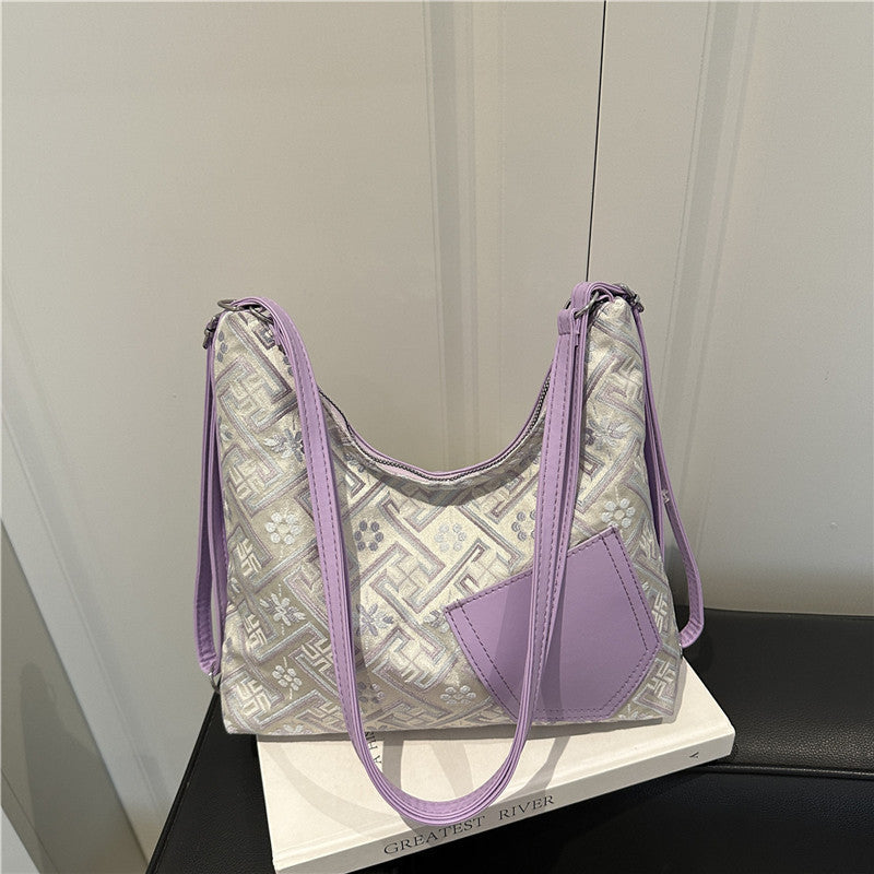 Stylische geometrische Muster Schultertasche Brehn