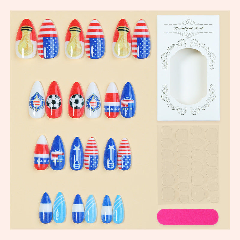 Kreatives Kunstnagelset mit sportlichen und festlichen Motiven Brehn