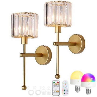 Kristallakzent LED Wandleuchte