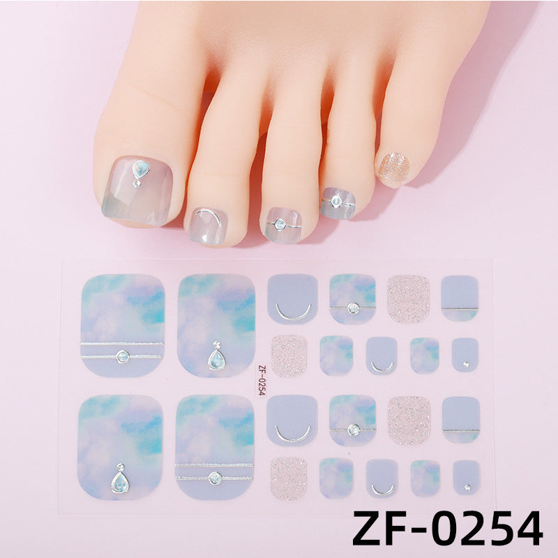 Gradient-Nagelkunst-Sticker