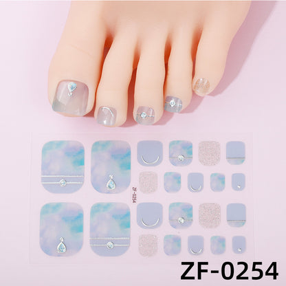 Gradient-Nagelkunst-Sticker