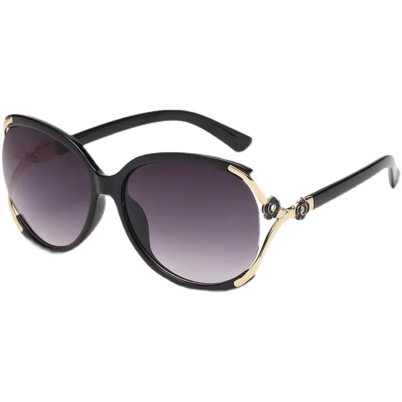 Damen elegante Oversized-Sonnenbrille mit luxuriösen Verzierungen Brehn