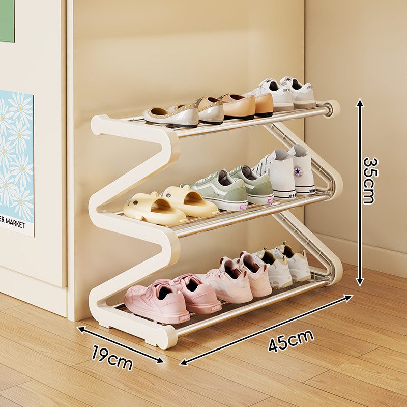 Kompakte Zigzag Multi-Ebenen Vertikale Schuhregal