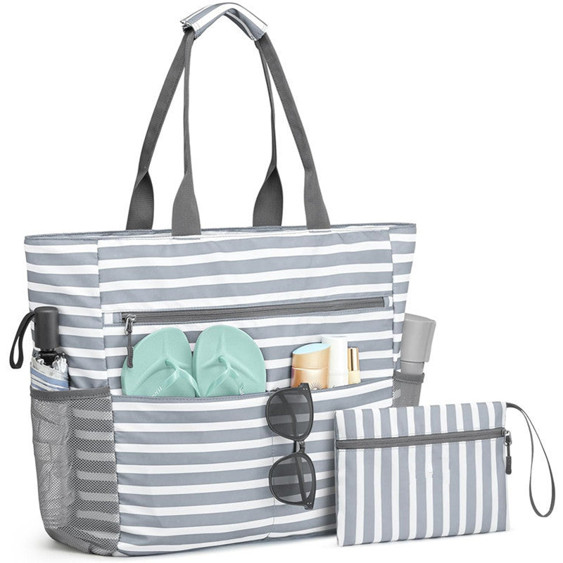 Multifunktionale Strandtasche mit Separatem Kosmetiktäschchen Brehn