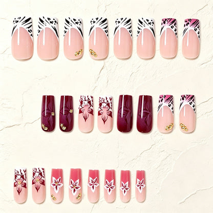 Künstlerische Acryl Nagelverlängerungen Brehn