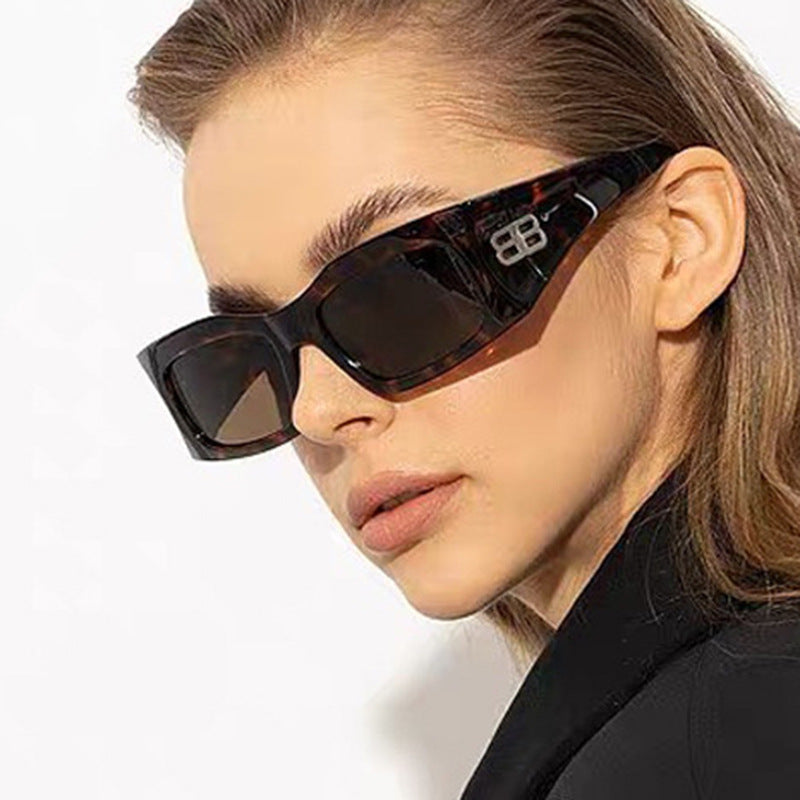 Damen modische Sonnenbrille mit kantigem Rahmen und Polarisierten Gläsern Brehn