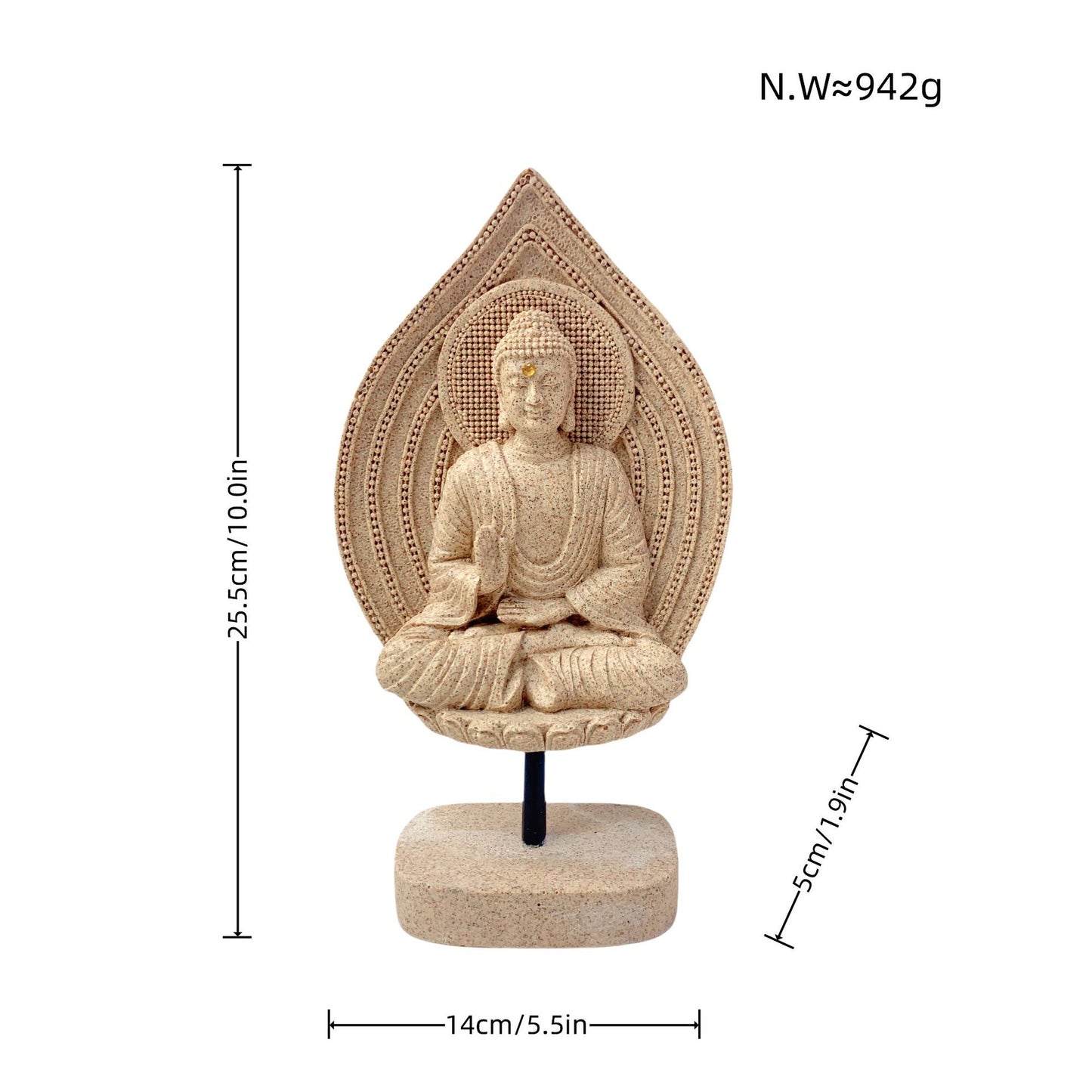Dekorative Buddha Statue Brehn