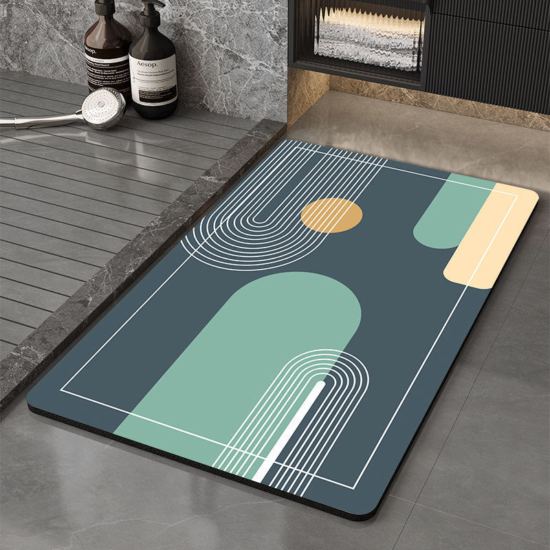 Memory Foam Badmatte mit Blumenmuster