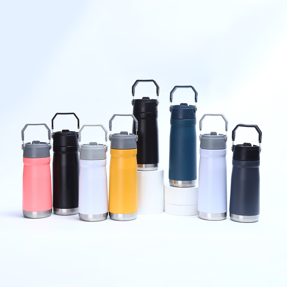 Damen Praktische Isoliertrinkflasche mit klappbarem Tragegriff Brehn