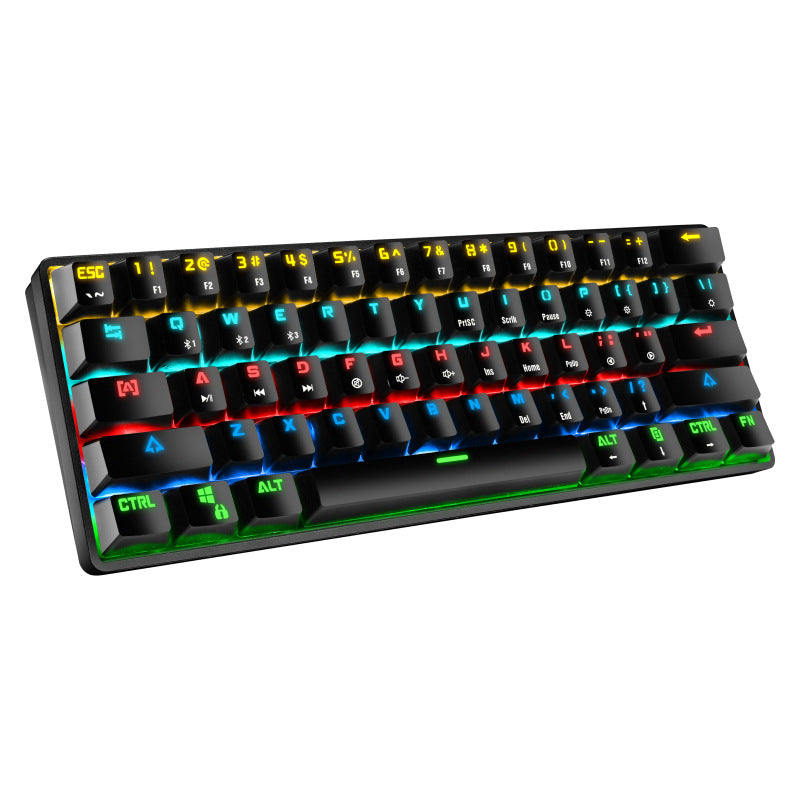 Kompakte mechanische Gaming-Tastatur mit hintergrundbeleuchteten Tasten Brehn