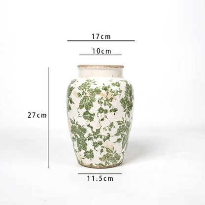 Florale Keramik Vase mit kunstvollem Design Brehn