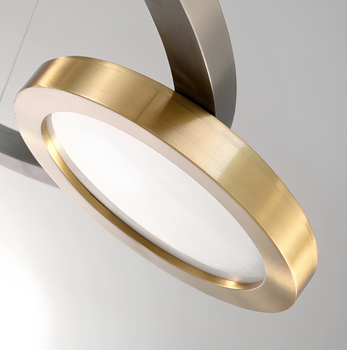 Moderne Dual-Circle Pendelleuchte