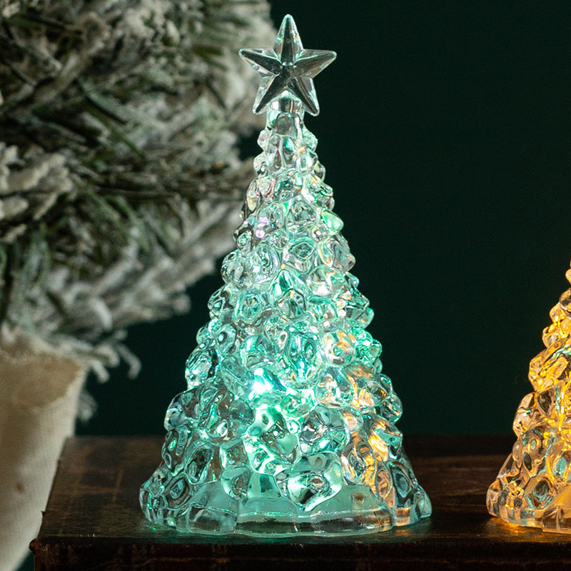 Glänzende LED Weihnachtsbaum Deko