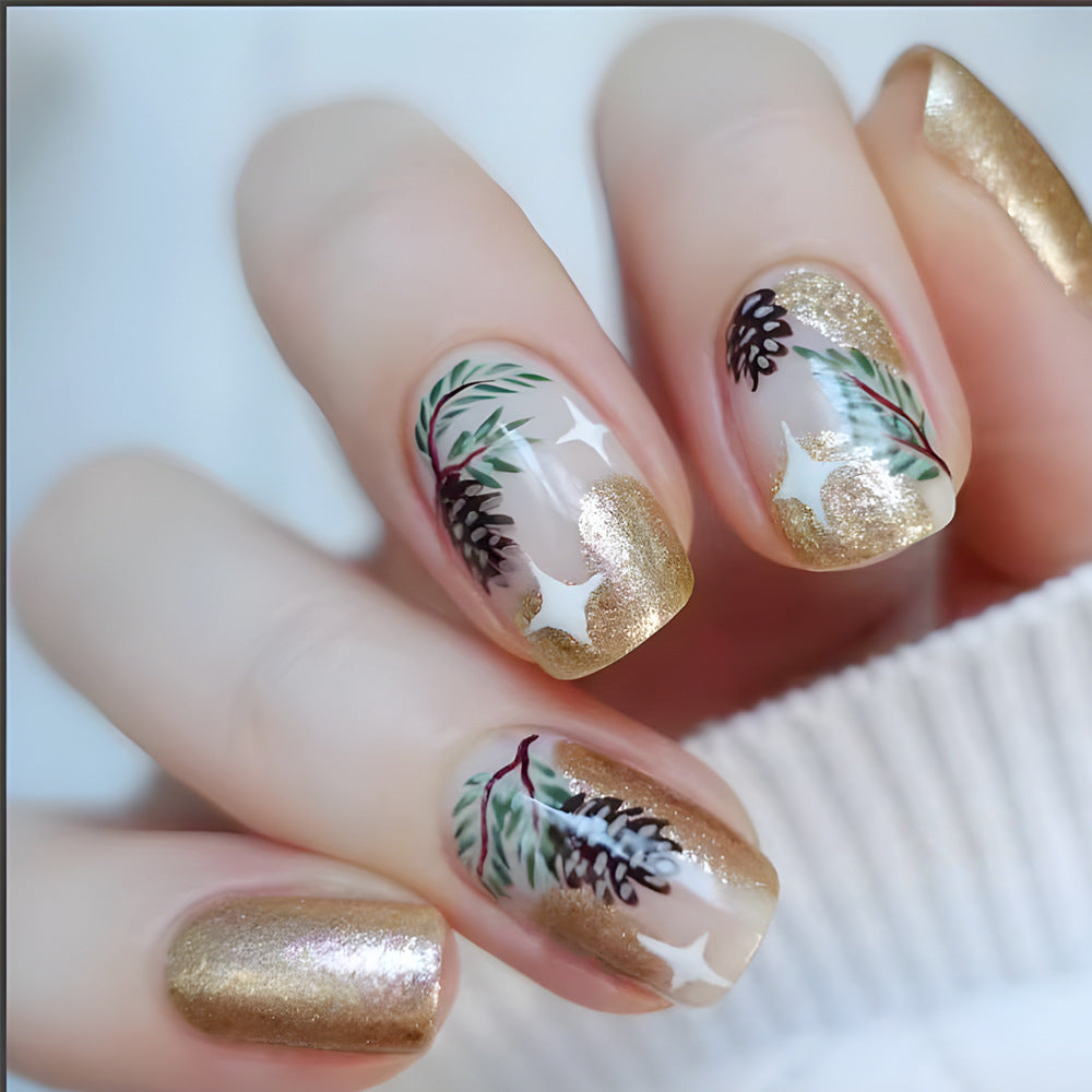 Künstlerische Urlaubs-Themen Press-On Nagelkunst Brehn