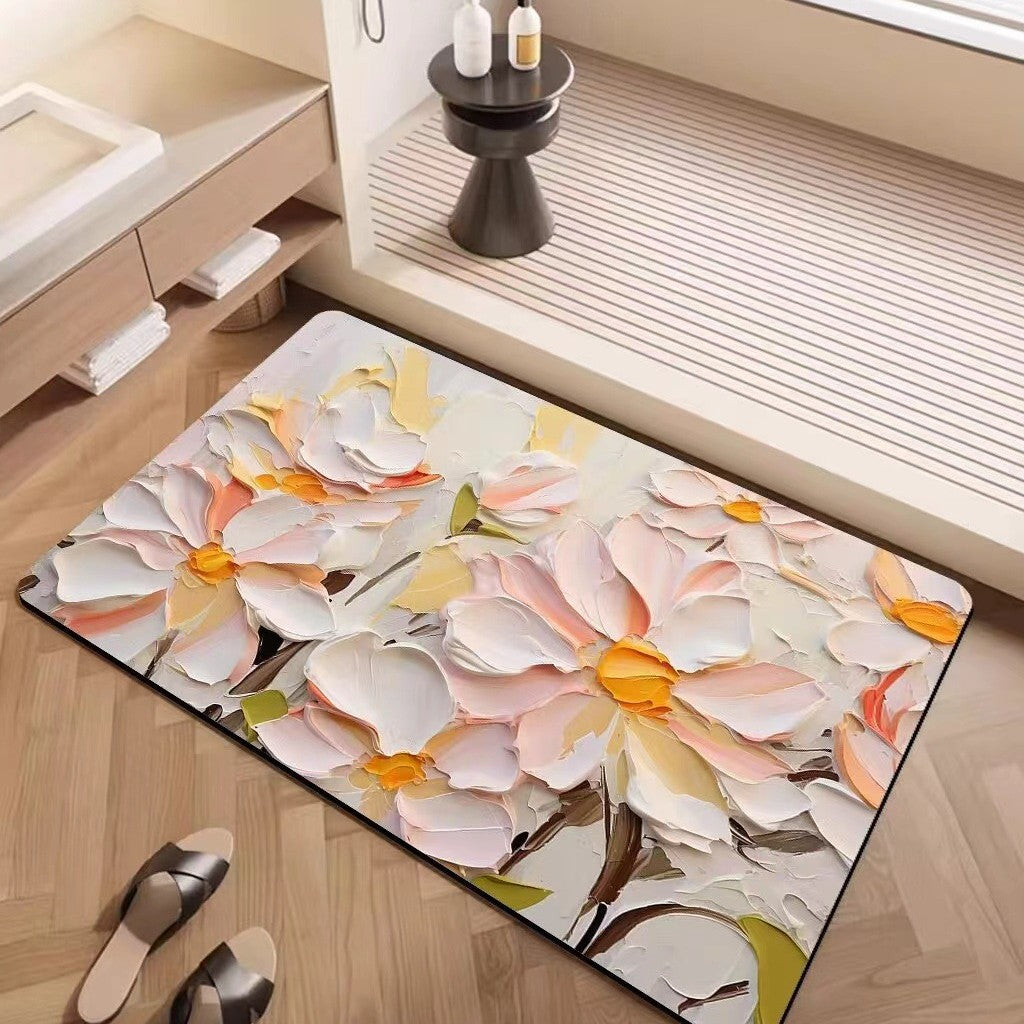 Luxuriöse strukturiertes Blumenteppich Brehn