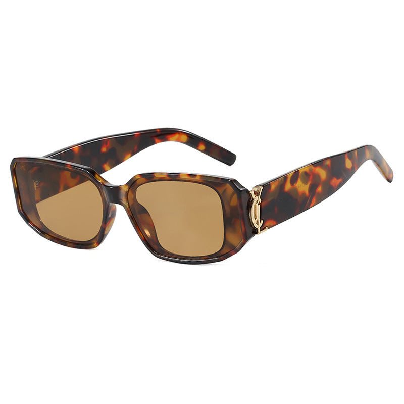 Damen modische Sonnenbrille mit eckigem Design und luxuriösen Details Brehn