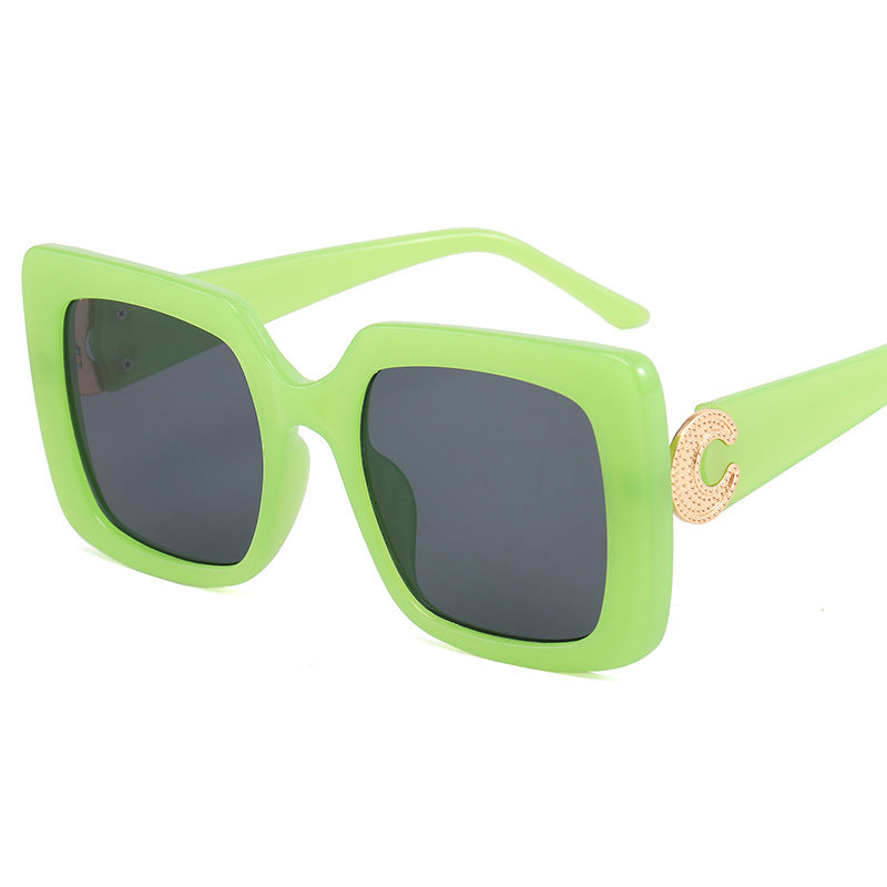 Damen modische Sonnenbrille im modernen quadratischen Design Brehn