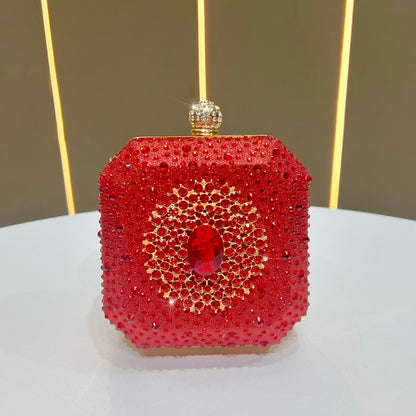 Glänzende mit Strass verzierten Clutch