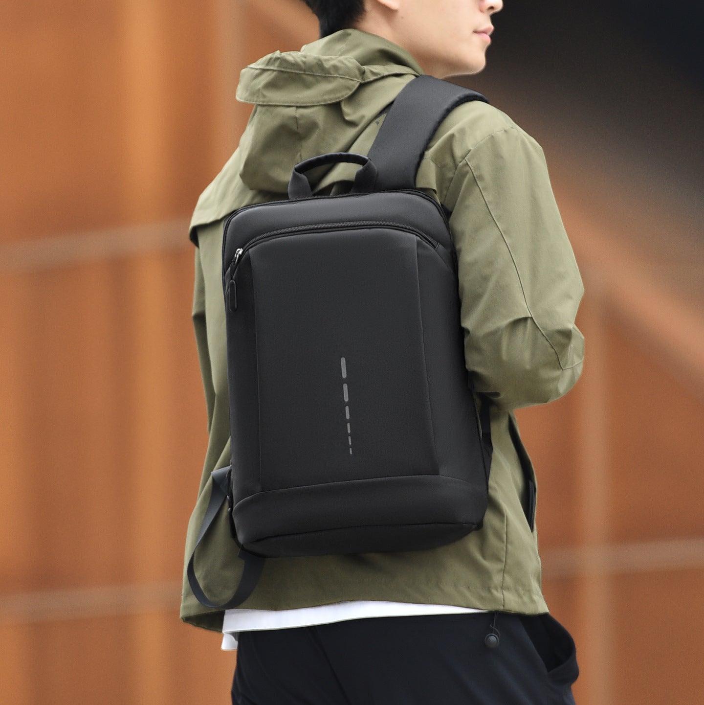 Schlank minimalistisch akademischer Rucksack Brehn