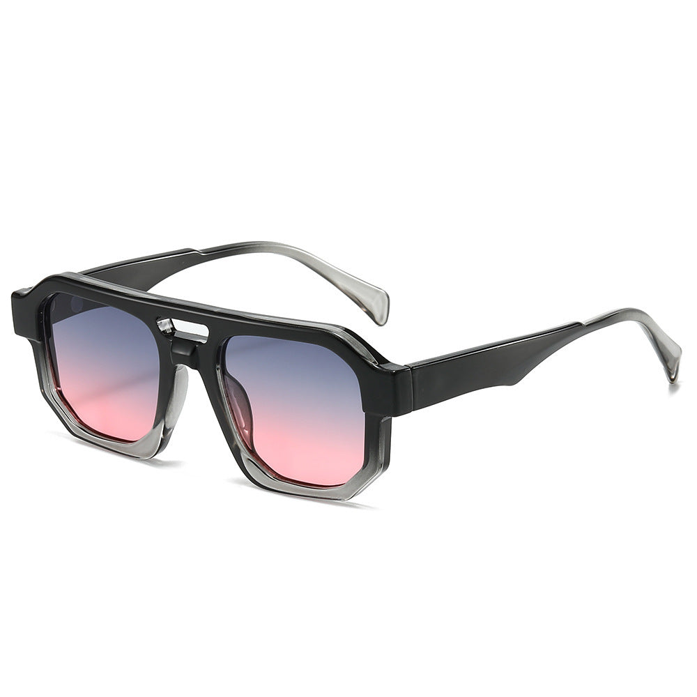 Fashion-Forward Geometrische Übergroße Sonnenbrille Brehn