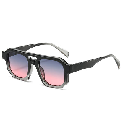 Fashion-Forward Geometrische Übergroße Sonnenbrille Brehn