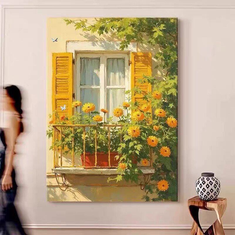 Abstrakte, von der Natur inspirierte Leinwandkunst