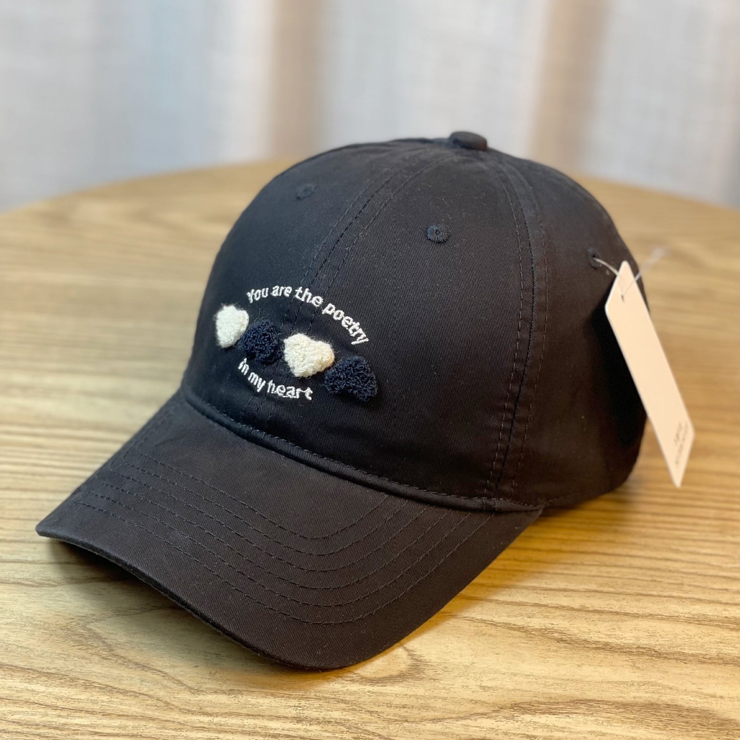 Damen bestickte Herzmotiv Baseballkappe Brehn