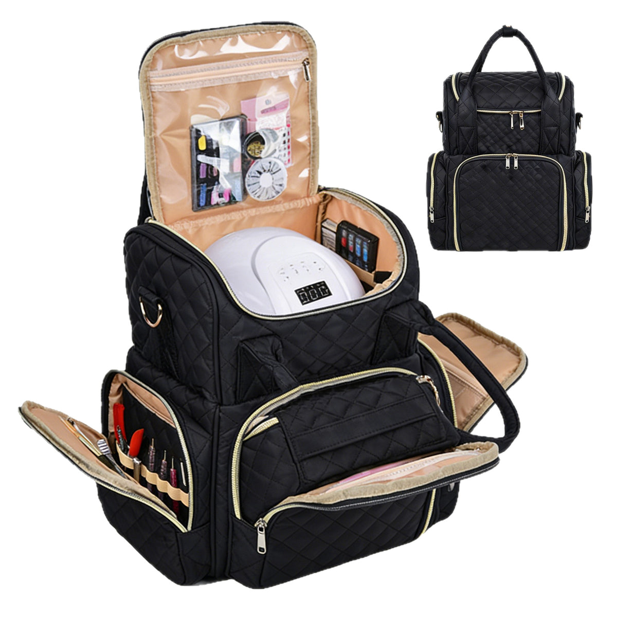 Gepolsterter Mehrtaschen-Rucksack Brehn
