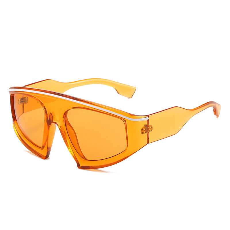Damen Sportliche Sonnenbrille mit stylischem Rahmen und großen Linsen Brehn