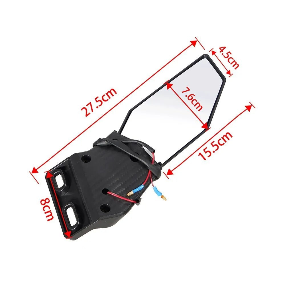 Motorrad Rückspiegelset mit Integriertem LED-Blinker Brehn