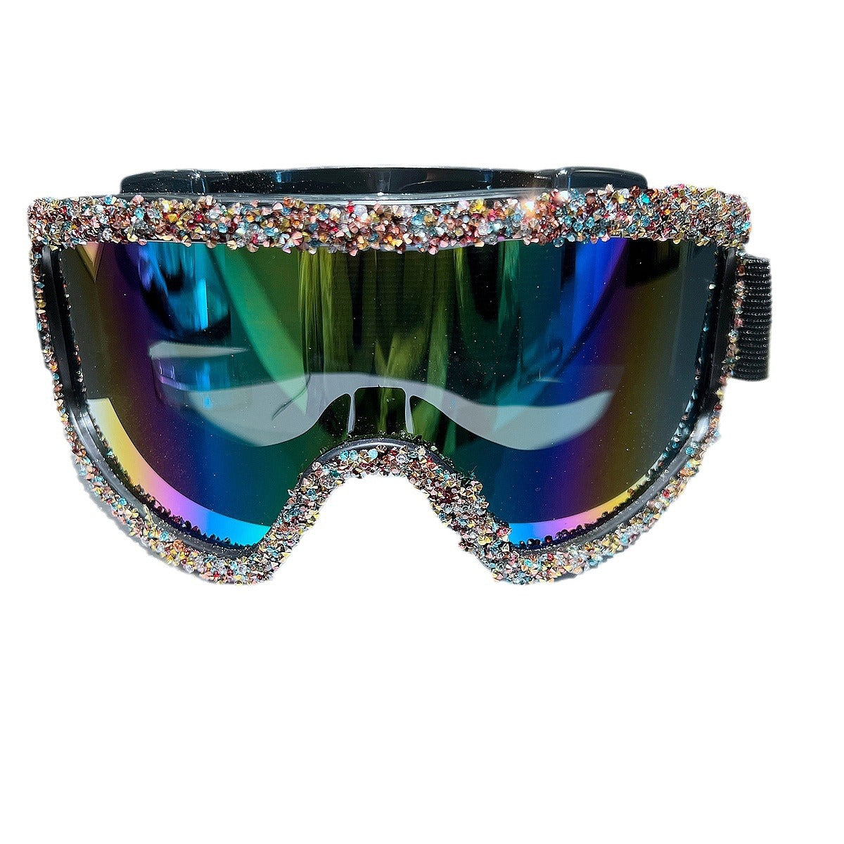 Damen Skisport-Brille mit funkelnder Kristallverzierung Brehn