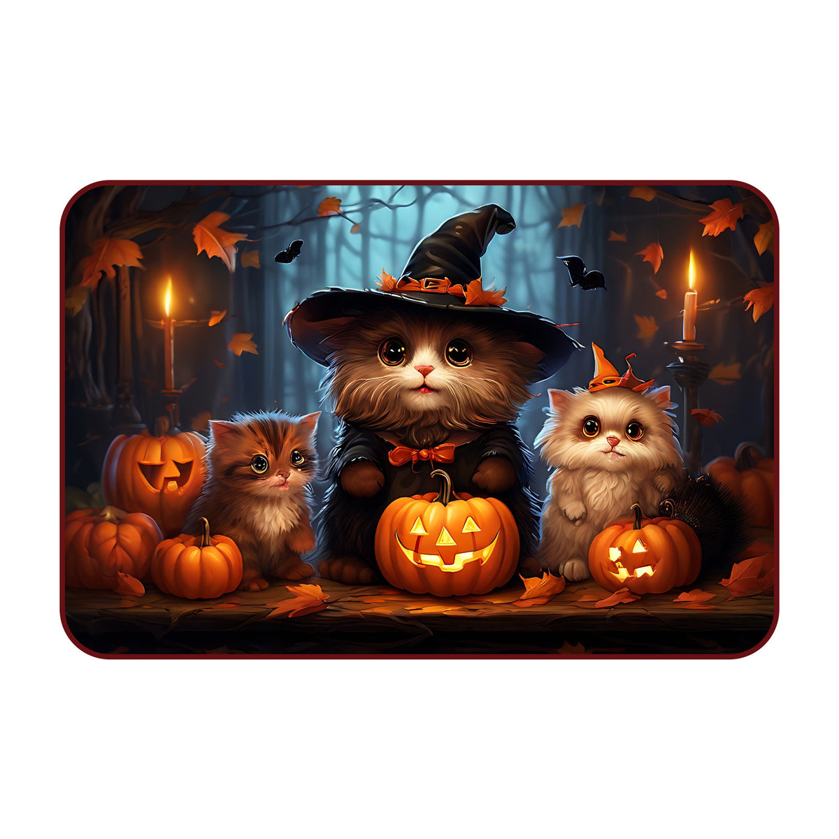 Halloween-Themen Katzendekorative Matte Brehn