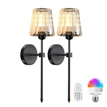Kristallakzent LED Wandleuchte