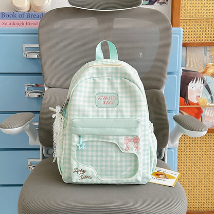 Niedlicher karierten Design Rucksack Brehn