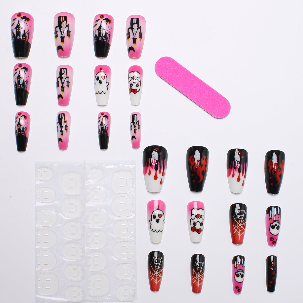 Kreatives Halloween Kunstnagel-Set Brehn