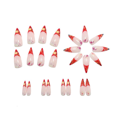Kunstvolle Nageltips mit Glitzer- und Ombré-Effekt Brehn