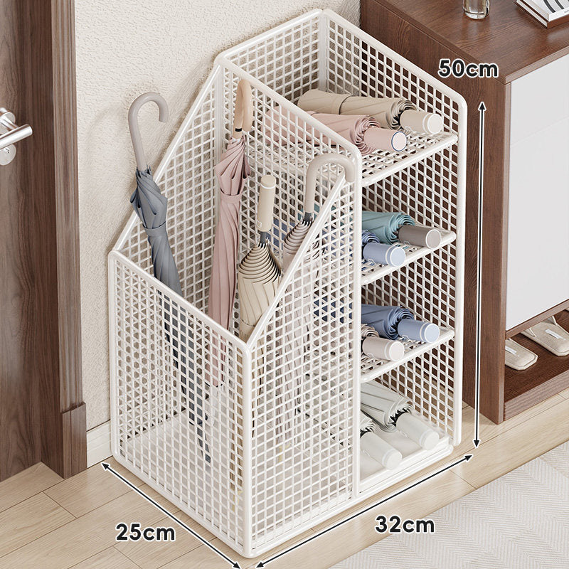 Mesh Eingangs-Regenschirmständer mit Multi-Slot gefaltetem Regenschirmgestell