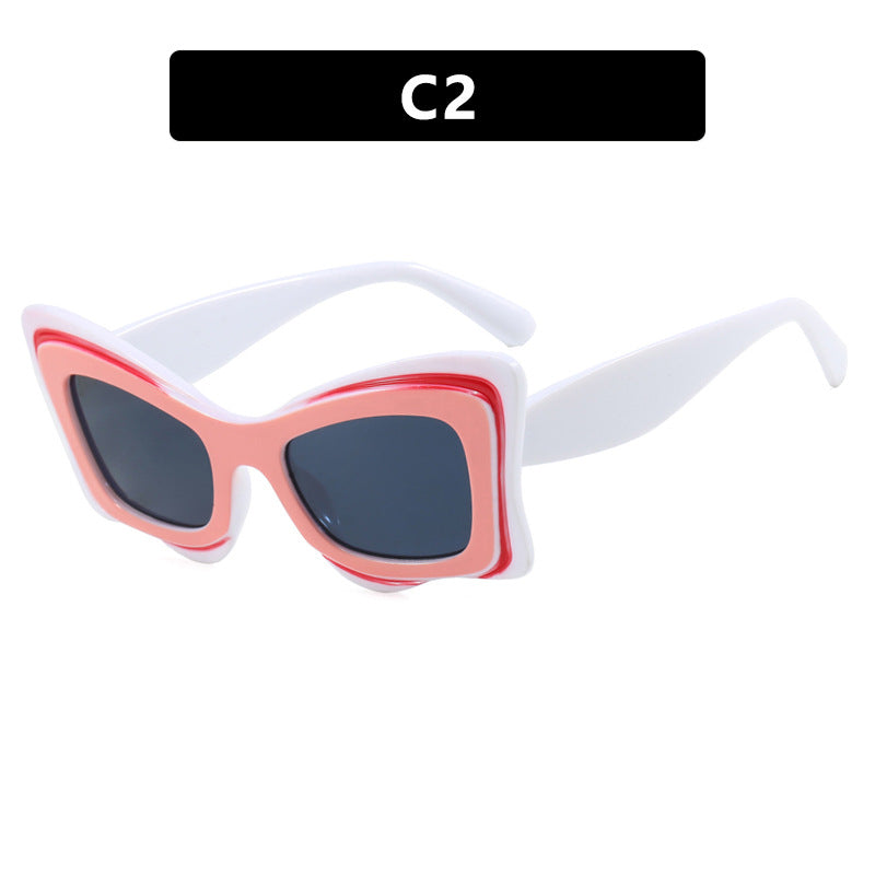 Damen oversized Sonnenbrille im extravaganten Design Brehn