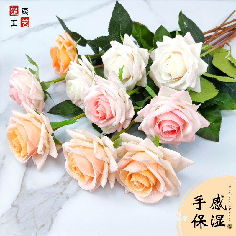 Künstlicher Blumen-Rosen-Stielstrauß