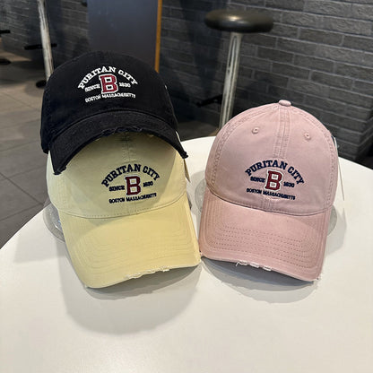 Herren Vintage-inspirierte bestickte Baseballmütze Brehn