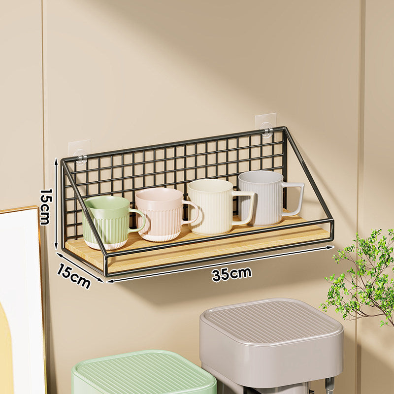 Wandmontierter Küchen-Organizer-Regal