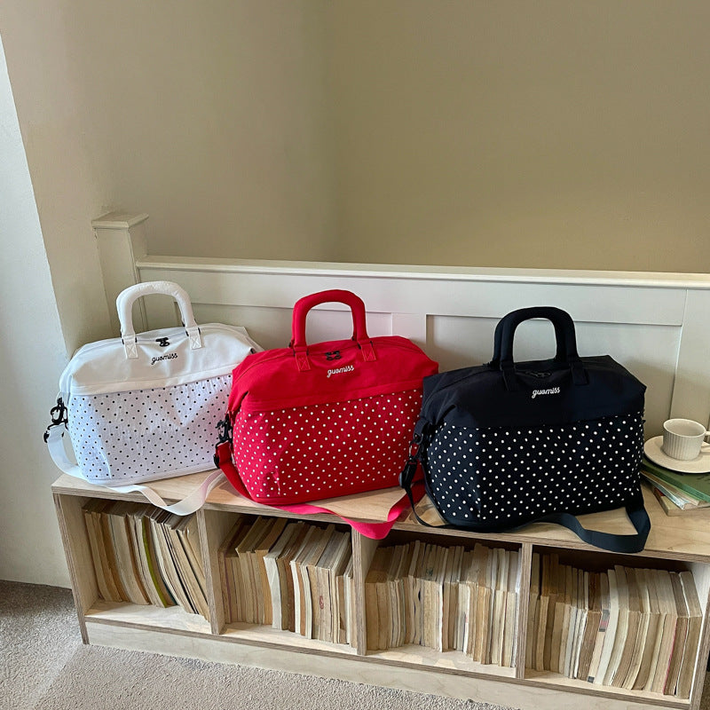 Stilvolle gepunktete Reis-Tasche Brehn