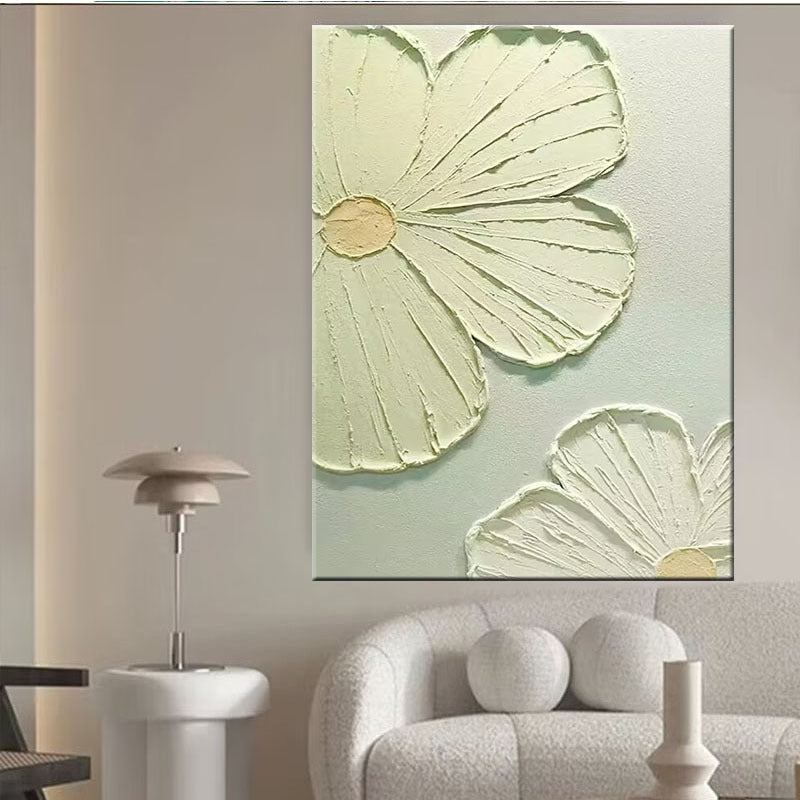 Texturiertes floralem Canvas Wandkunst