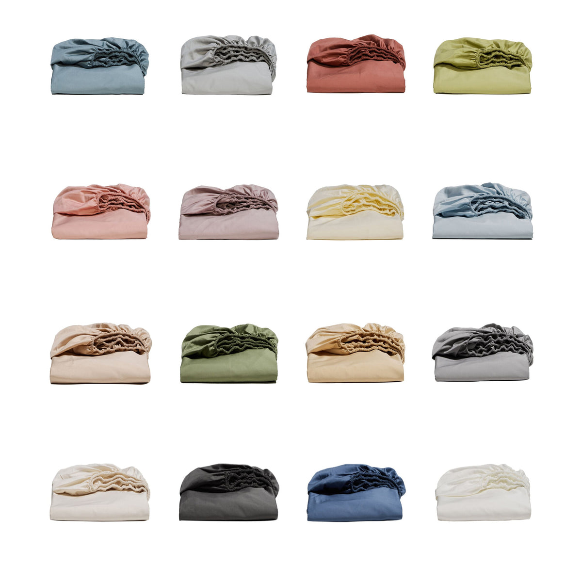 Mako-Baumwoll-Satin Bettwäsche-Set mit verdecktem Reißverschluss und Kissenbezügen Brehn